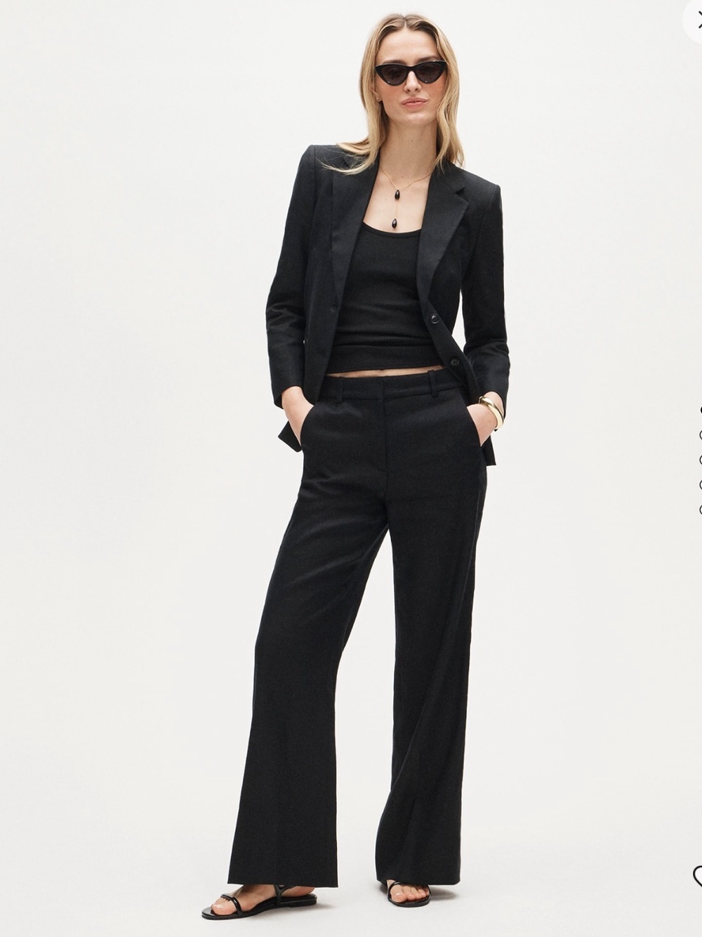 J.Crew Carolina Flare Pant in Stretch Linen Blend